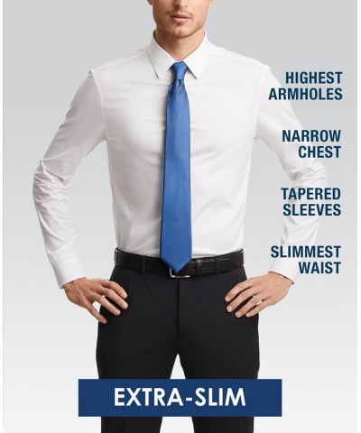 Men's Extra Slim Fit Stretch Dress Shirt White $31.50 Dress Shirts