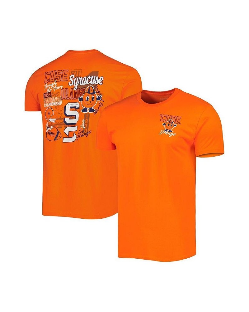 Men's Orange Syracuse Orange Vintage-Like Through the Years Two-Hit T-shirt $18.45 T-Shirts