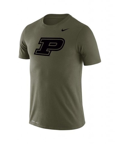 Men's Olive Purdue Boilermakers Tonal Logo Legend Performance T-shirt $23.50 T-Shirts