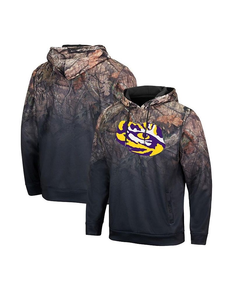 Men's Black LSU Tigers Mossy Oak Pullover Hoodie $32.25 Sweatshirt