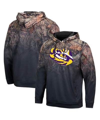 Men's Black LSU Tigers Mossy Oak Pullover Hoodie $32.25 Sweatshirt