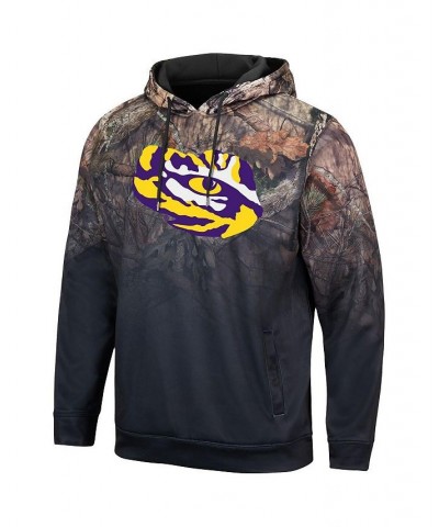 Men's Black LSU Tigers Mossy Oak Pullover Hoodie $32.25 Sweatshirt