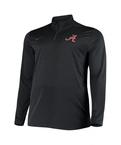 Men's Black Alabama Crimson Tide Big and Tall Primary Logo Intensity Performance Quarter-Zip Jacket $44.19 Jackets