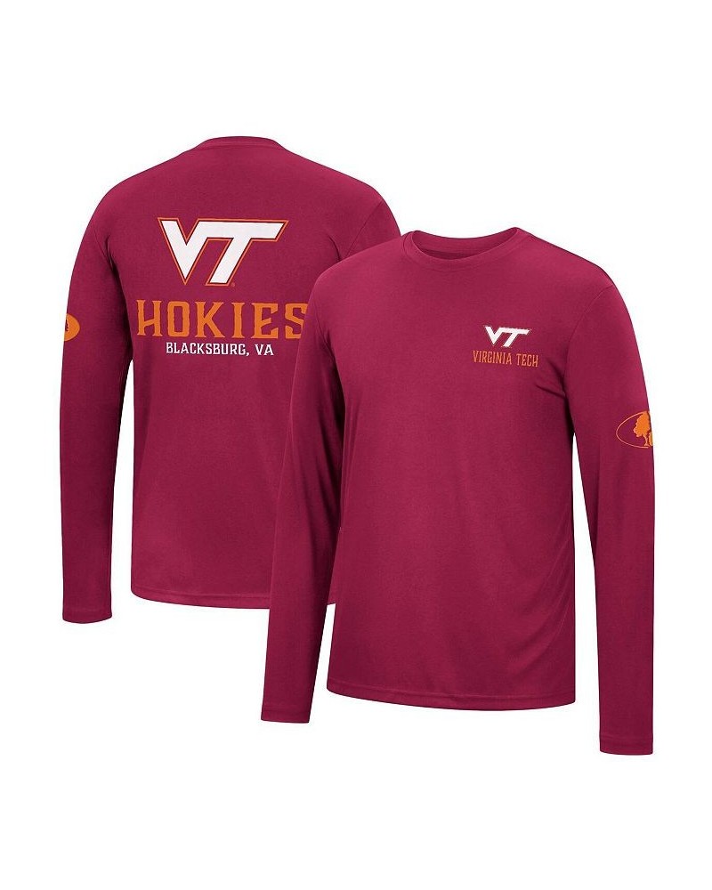 Men's Maroon Virginia Tech Hokies Mossy Oak SPF 50 Performance Long Sleeve T-shirt $25.64 T-Shirts