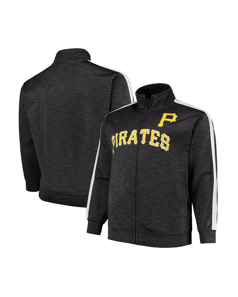 Men's Black Pittsburgh Pirates Big and Tall Streak Full-Zip Track Jacket $46.91 Jackets