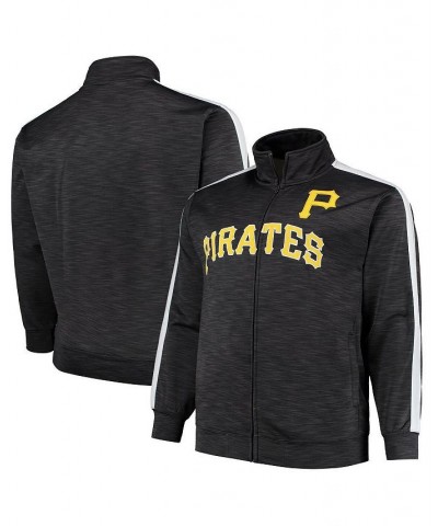 Men's Black Pittsburgh Pirates Big and Tall Streak Full-Zip Track Jacket $46.91 Jackets