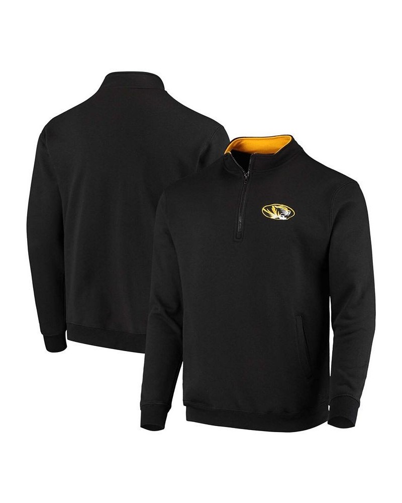 Men's Black Missouri Tigers Tortugas Logo Quarter-Zip Jacket $32.99 Sweatshirt