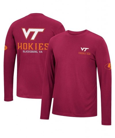 Men's Maroon Virginia Tech Hokies Mossy Oak SPF 50 Performance Long Sleeve T-shirt $25.64 T-Shirts