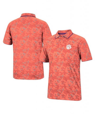 Men's Orange Clemson Tigers Speedman Polo Shirt $27.50 Polo Shirts