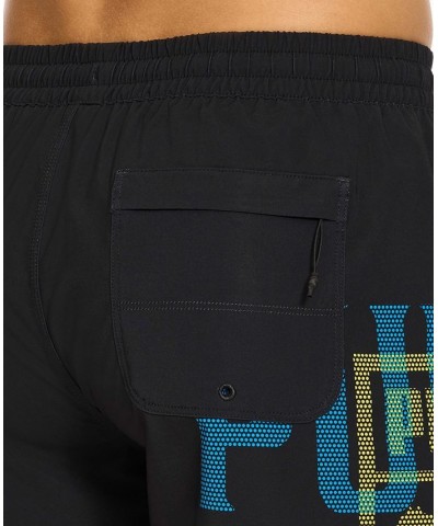 Men's Logo Print 7" Swim Shorts Black $25.54 Swimsuits