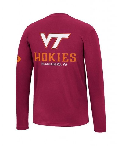 Men's Maroon Virginia Tech Hokies Mossy Oak SPF 50 Performance Long Sleeve T-shirt $25.64 T-Shirts