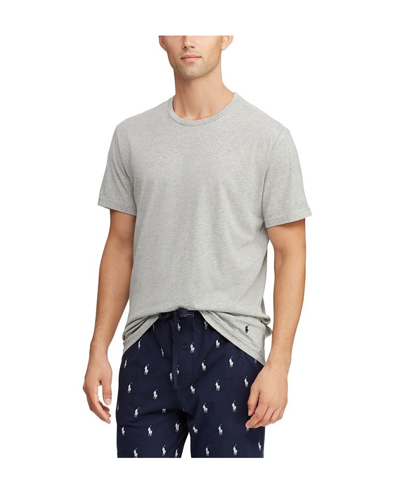 Men's Cotton Jersey Sleep Shirt Gray $25.08 Pajama