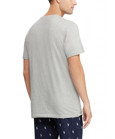 Men's Cotton Jersey Sleep Shirt Gray $25.08 Pajama