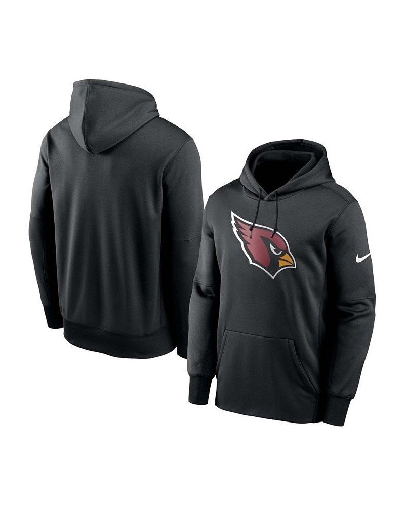 Men's Big and Tall Black Arizona Cardinals Fan Gear Primary Logo Therma Performance Pullover Hoodie $27.06 Sweatshirt