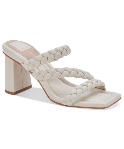 Women's Pang Asymmetrical Banded Sandals Ivory/Cream $44.55 Shoes