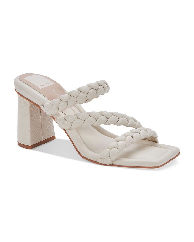 Women's Pang Asymmetrical Banded Sandals Ivory/Cream $44.55 Shoes