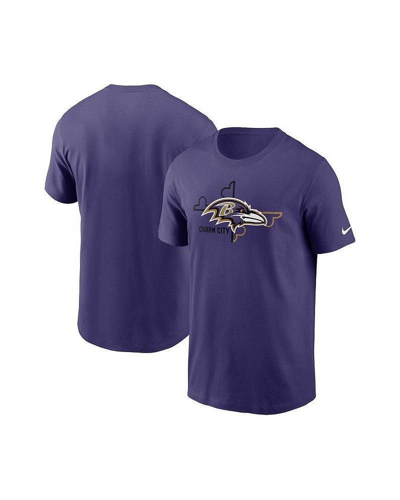 Men's Purple Baltimore Ravens Essential Local Phrase T-shirt $18.90 T-Shirts