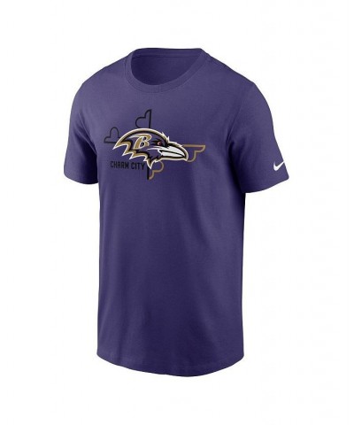 Men's Purple Baltimore Ravens Essential Local Phrase T-shirt $18.90 T-Shirts