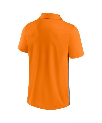 Men's Branded Tennessee Orange and Heathered Gray Tennessee Volunteers Split Block Color Block Polo Shirt $30.79 Polo Shirts