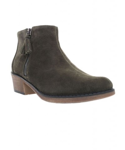 Women's Rebel Ankle Boots Green $50.58 Shoes