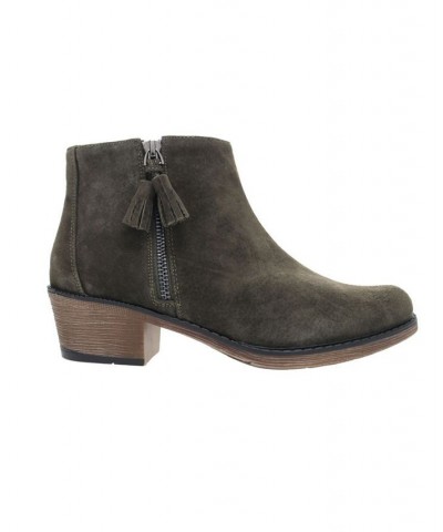 Women's Rebel Ankle Boots Green $50.58 Shoes