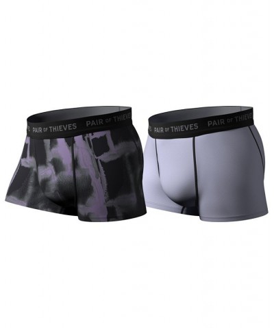 Men's 2-Pk. Super Fit Trunks Purple $18.19 Underwear