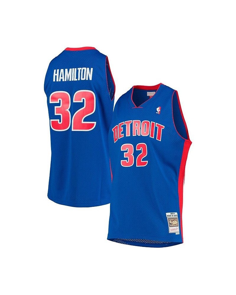 Men's Richard Hamilton Blue Detroit Pistons 2003-04 Hardwood Classics Swingman Jersey $71.05 Jersey