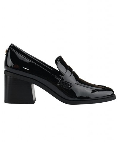 Women's Kchris Heeled Loafers Black $49.50 Shoes