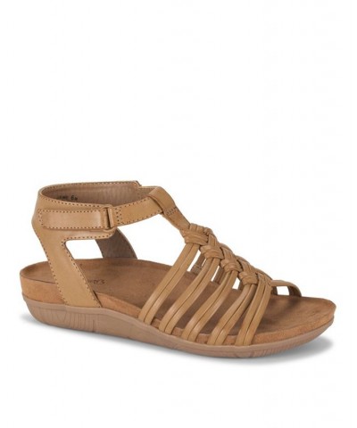 Women's Jaime Wedge Sandal Brown $41.08 Shoes