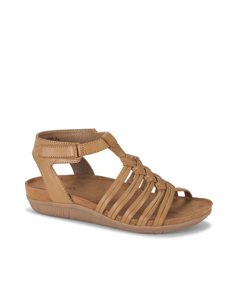 Women's Jaime Wedge Sandal Brown $41.08 Shoes