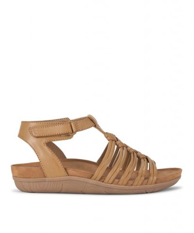 Women's Jaime Wedge Sandal Brown $41.08 Shoes