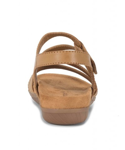 Women's Jaime Wedge Sandal Brown $41.08 Shoes