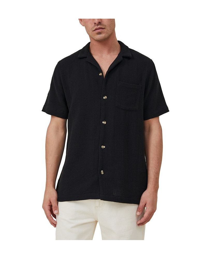 Men's Palma Short Sleeve Shirt Black $28.99 Shirts