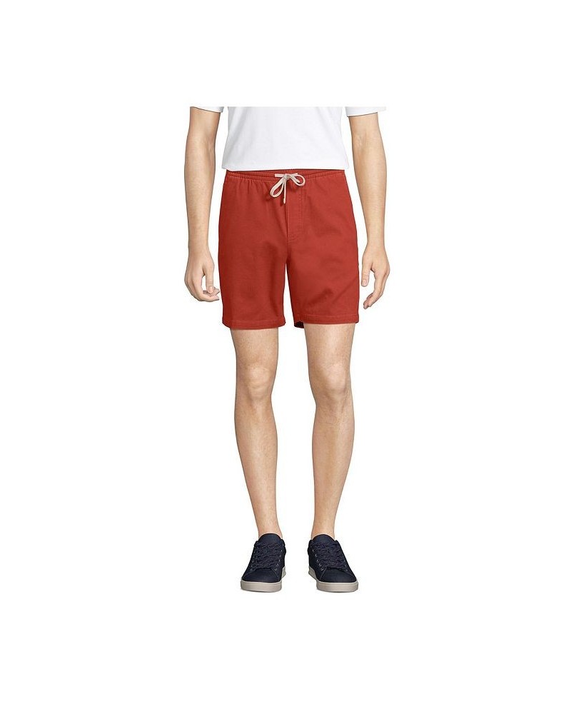 Men's 7" Comfort-First Knockabout Pull On Deck Shorts Red $32.97 Shorts