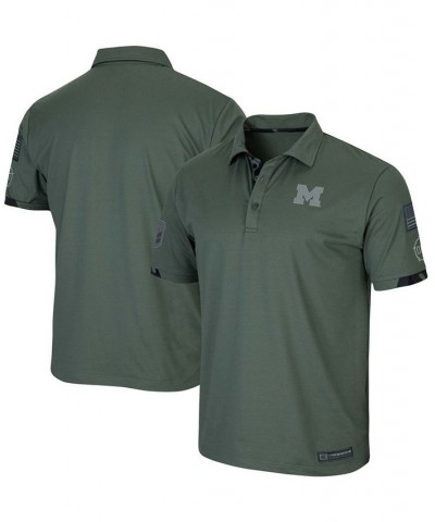 Men's Green Michigan Wolverines OHT Military Inspired Appreciation Echo Polo $27.00 Polo Shirts