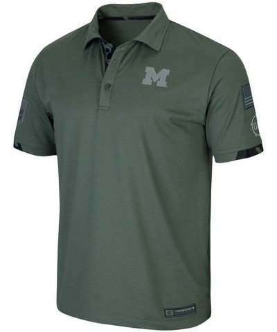 Men's Green Michigan Wolverines OHT Military Inspired Appreciation Echo Polo $27.00 Polo Shirts