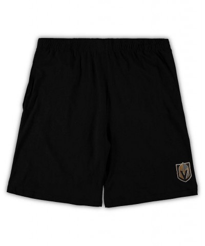 Men's Black, Heathered Charcoal Vegas Golden Knights Big and Tall T-shirt and Shorts Sleep Set $29.14 Pajama