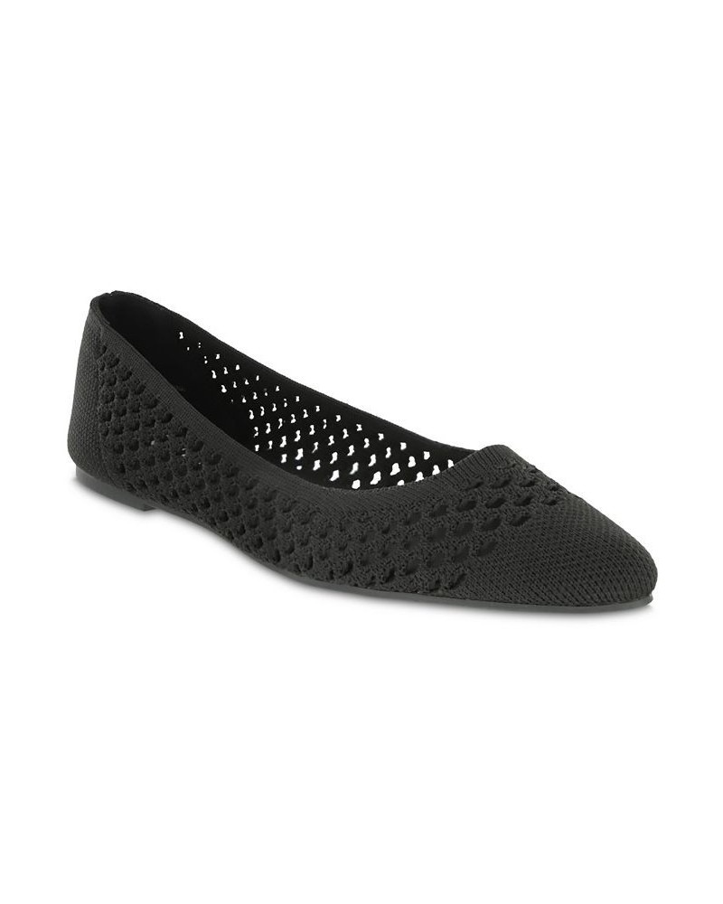 Women's Lovi Pointed Toe Flat Black $43.99 Shoes