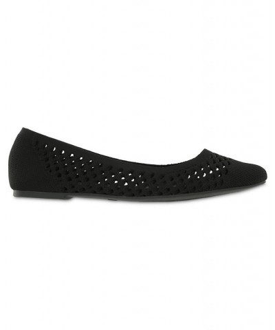 Women's Lovi Pointed Toe Flat Black $43.99 Shoes