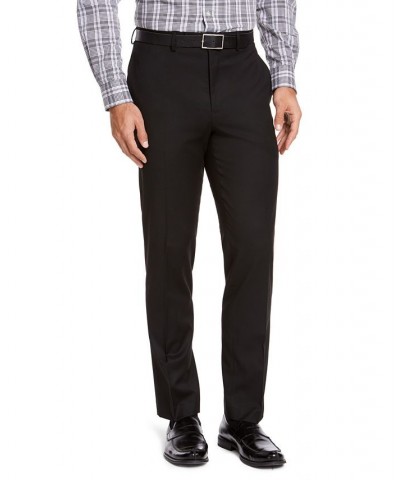 Men's Classic-Fit Medium Suit Pants Black Solid $28.80 Suits