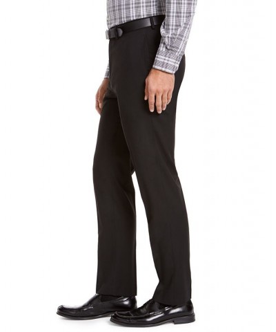 Men's Classic-Fit Medium Suit Pants Black Solid $28.80 Suits