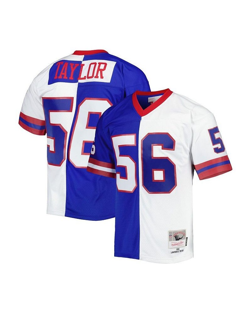 Men's Lawrence Taylor Royal and White New York Giants 1986 Split Legacy Replica Jersey $61.05 Jersey