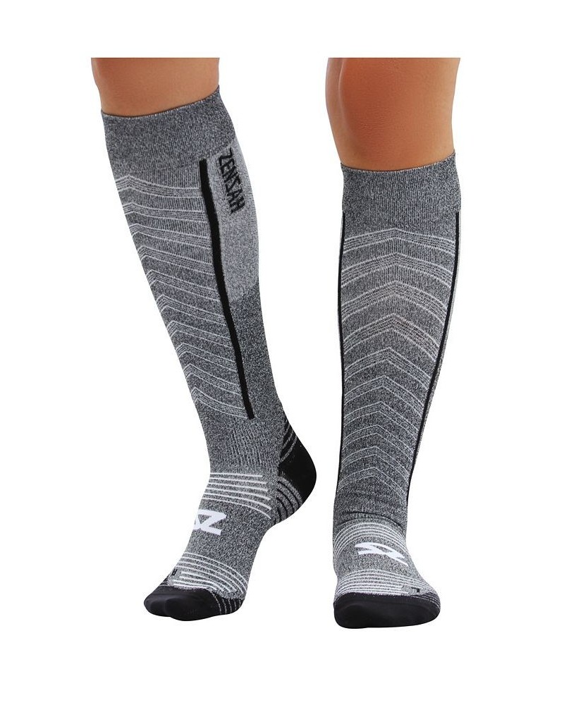 Men's Featherweight Compression Socks Heather Grey $30.00 Socks