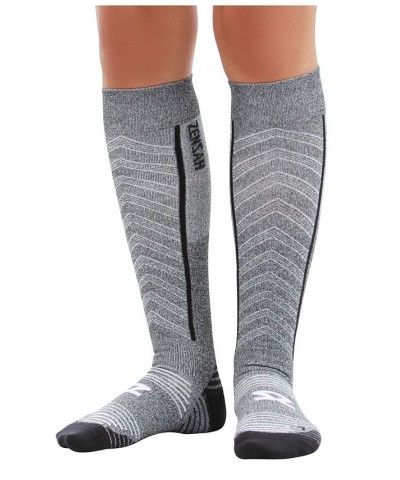 Men's Featherweight Compression Socks Heather Grey $30.00 Socks