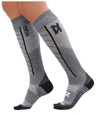 Men's Featherweight Compression Socks Heather Grey $30.00 Socks