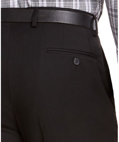 Men's Classic-Fit Medium Suit Pants Black Solid $28.80 Suits