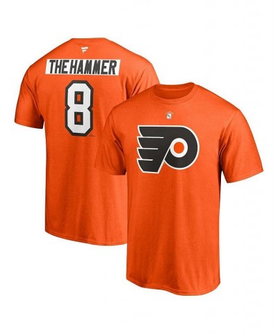 Men's Dave Schultz Orange Philadelphia Flyers Authentic Stack Retired Player Nickname and Number T-shirt $20.15 T-Shirts