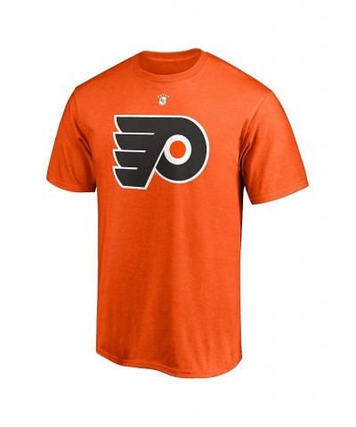 Men's Dave Schultz Orange Philadelphia Flyers Authentic Stack Retired Player Nickname and Number T-shirt $20.15 T-Shirts