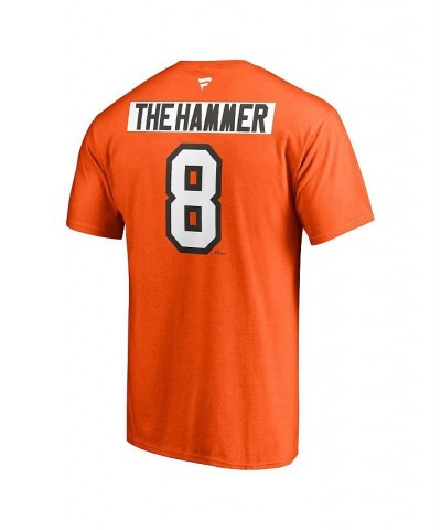 Men's Dave Schultz Orange Philadelphia Flyers Authentic Stack Retired Player Nickname and Number T-shirt $20.15 T-Shirts