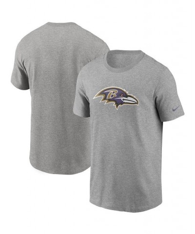 Men's Heathered Gray Baltimore Ravens Primary Logo T-shirt $24.29 T-Shirts